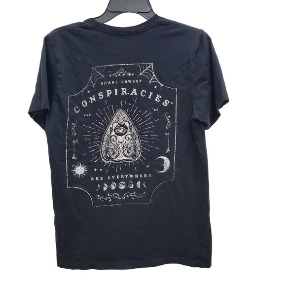 Shane Dawson Conspiracies Are‎ Everywhere Black Ouija Occult Double Sided Tee M - Picture 5 of 5